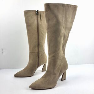 Vince Camuto Shoes Women 6.5M Tressara Boot Knee High Leather Point Toe Zip Tall